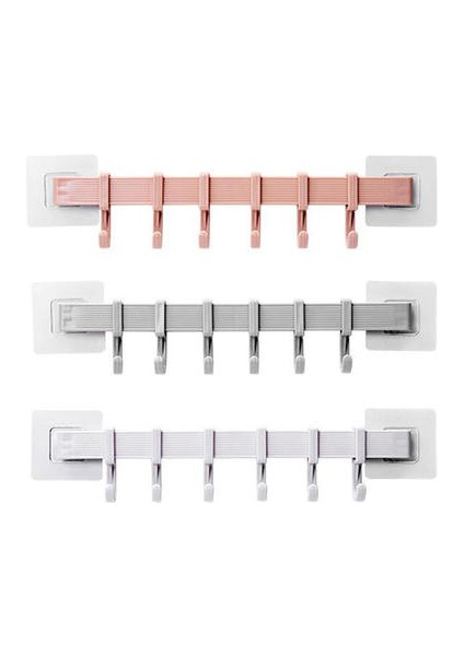 3pcs 6 Kanca Içermeyen Delikli Raflar, Banyo Havlu Rafları, Giysiler Kancaları, Mutfak Duvara Monte Depolama Rafları (Yurt Dışından) fiyatları