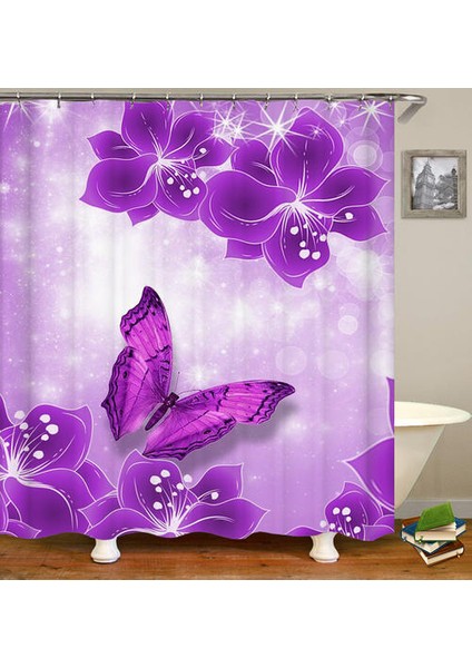 3D Renk Lale Duş Perdesi Banyo Perdesi Doğal Çiçek Su Geçirmez Polyester Kumaş Küvet Dekorasyon |duş Perdesi (Yurt Dışından) fiyatları