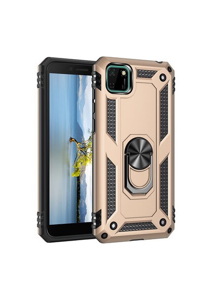 Huawei Y5P Kılıf Tam Koruma Çift Katmanlı Ibiza Sert Silikon Kapak