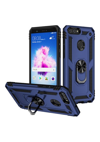 Huawei P Smart Kılıf Tam Koruma Çift Katmanlı Ibiza Sert Silikon Kapak
