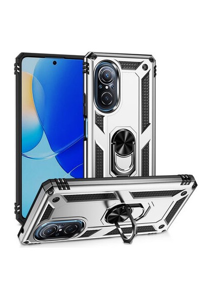 Huawei Nova 9 SE Çift Katmanlı ve Yüzüklü Tam Koruma Vega Premium Kılıf