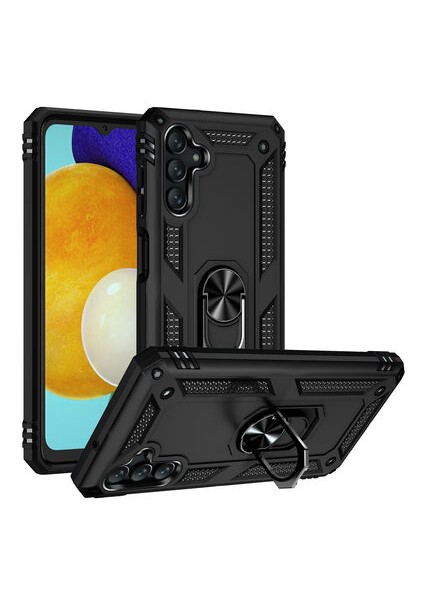 Samsung Galaxy A13 5G Çift Katmanlı ve Yüzüklü Tam Koruma Vega Premium Kılıf