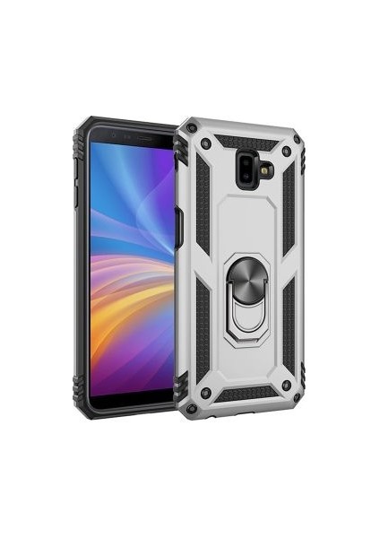 Samsung Galaxy J6 Plus Kılıf Tam Koruma Çift Katmanlı Ibiza Sert Silikon Kapak