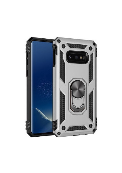 Samsung Galaxy S10E Kılıf Tam Koruma Çift Katmanlı Ibiza Sert Silikon Kapak