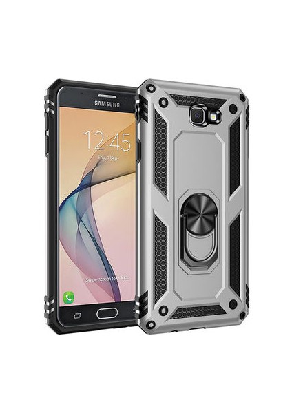 Samsung Galaxy J7 Prime Kılıf Tam Koruma Çift Katmanlı Ibiza Sert Silikon Kapak