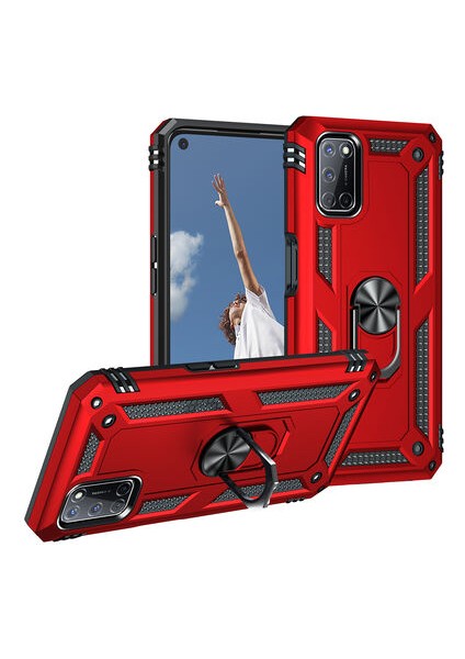 Oppo A72 Kılıf Tam Koruma Çift Katmanlı Ibiza Sert Silikon Kapak