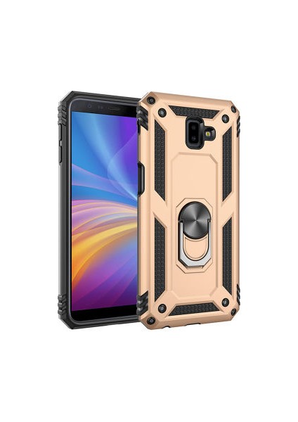 Samsung Galaxy J6 Plus Kılıf Tam Koruma Çift Katmanlı Ibiza Sert Silikon Kapak