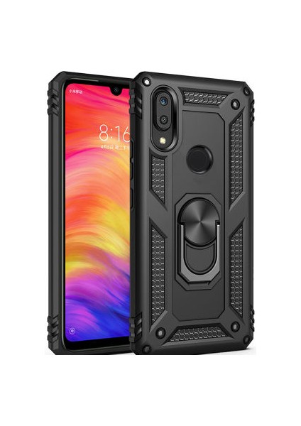 Samsung Galaxy A30 Çift Katmanlı ve Yüzüklü Tam Koruma Vega Premium Kılıf