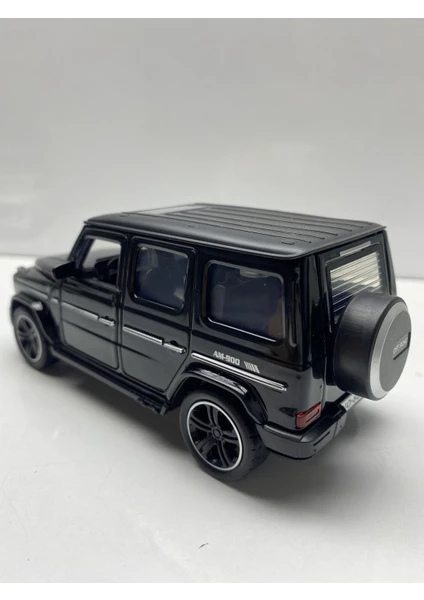 Mercedes G63 Jip Metal Oyuncak Araba Sesli G 63 Jip Işıklı Çek Bırak Model Araç 15-Cm