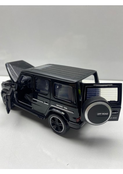 Mercedes G63 Jip Metal Oyuncak Araba Sesli G 63 Jip Işıklı Çek Bırak Model Araç 15-Cm