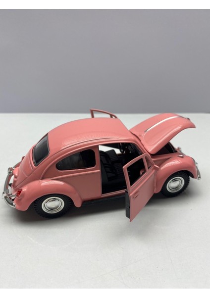 Diecast Metal Oyuncak Araba 12 cm Volkswagen Vosvos Kaput Ön Kapılar Açılır Çek Bırak Model Araç