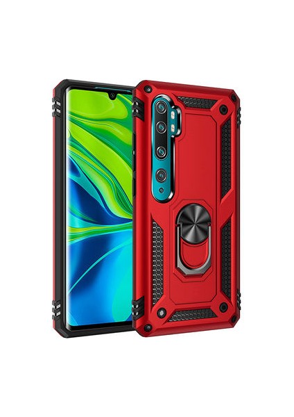 Xiaomi Mi Note 10 Kılıf Tam Koruma Çift Katmanlı Ibiza Sert Silikon Kapak