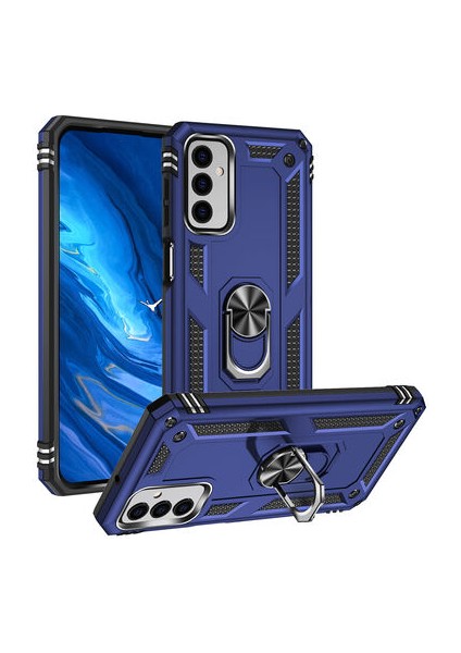 Samsung Galaxy M23 Çift Katmanlı ve Yüzüklü Tam Koruma Vega Premium Kılıf
