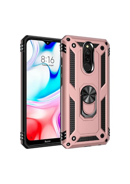 Redmi 8 Kılıf Tam Koruma Çift Katmanlı Ibiza Sert Silikon Kapak