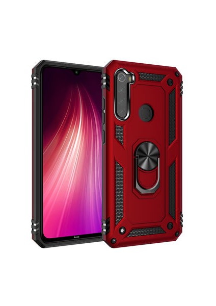 Redmi Note 8 Kılıf Tam Koruma Çift Katmanlı Ibiza Sert Silikon Kapak