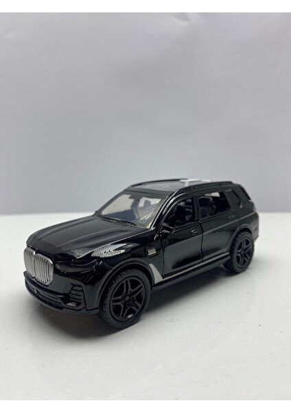 Diecast, Metal Oyuncak Araba Bmw X7 Jip 12.5 cm Çek Bırak Model Araba Bagaj Açılır