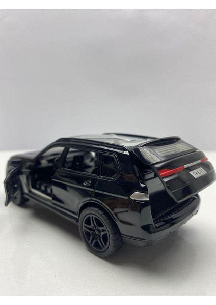 Diecast, Metal Oyuncak Araba Bmw X7 Jip 12.5 cm Çek Bırak Model Araba Bagaj Açılır