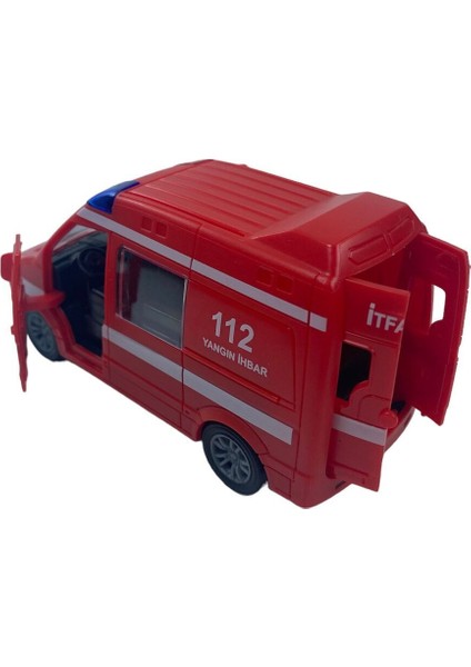 Ambulans Polis Jandarma ve Itfaiye Araçları 4'lü Set Kapıları Açılan Sürtmeli 12 cm