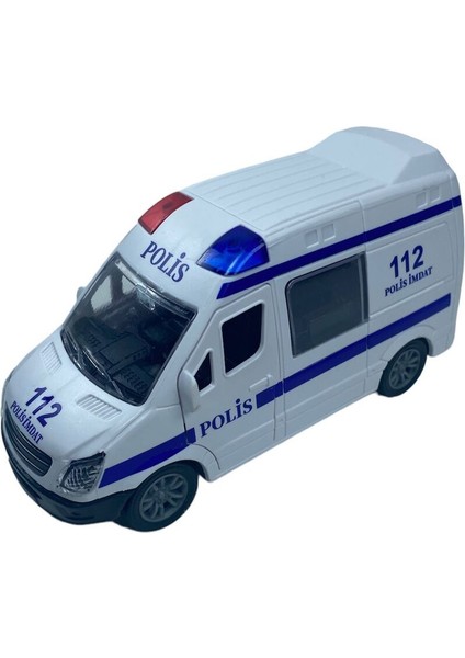 Ambulans Polis Jandarma ve Itfaiye Araçları 4'lü Set Kapıları Açılan Sürtmeli 12 cm