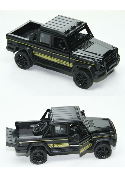 Metal Model Çek Bırak Oyuncak Araba Diecast Mercedes Jip Amg G600 Pickup 12 cm Arazi Aracı