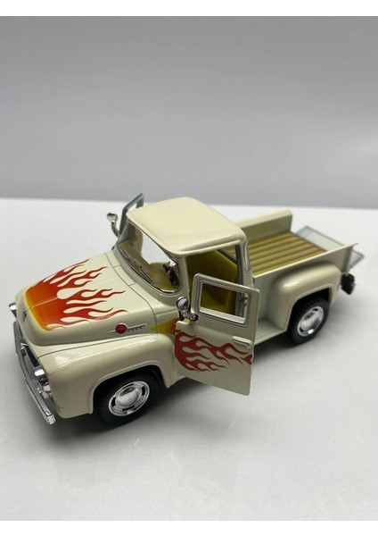 Diecast,metal Model Oyuncak Araba Ford F-100 Pick Up Çek Bırak Lisanslı 1:36 Ölçek Araba