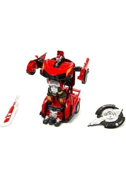 Transformers Robot Oyuncak Çek Bırak 13 cm Kendinden Robota Dönüşebilen Araba Bugatti