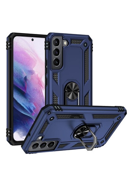 Samsung Galaxy S22 Plus Çift Katmanlı ve Yüzüklü Tam Koruma Vega Premium Kılıf