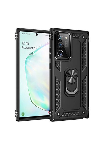 Samsung Galaxy Note 20 Ultra Kılıf Tam Koruma Çift Katmanlı Ibiza Sert Silikon Kapak