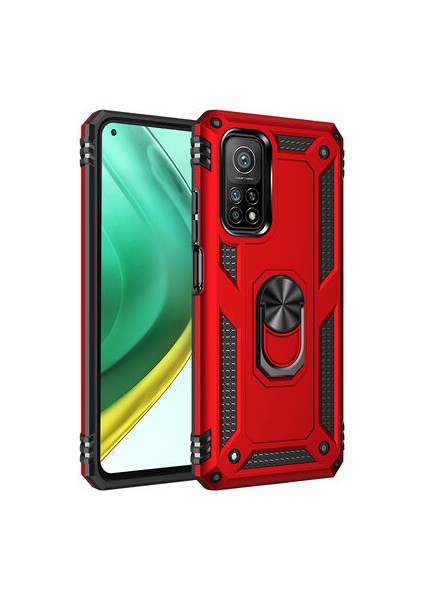 Xiaomi Mi 10T Pro 5G Çift Katmanlı ve Yüzüklü Tam Koruma Vega Premium Kılıf