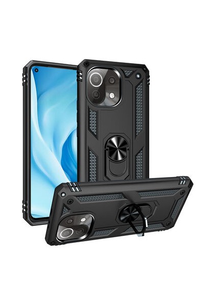 Xiaomi Mi 11 Lite Kılıf Tam Koruma Çift Katmanlı Ibiza Sert Silikon Kapak