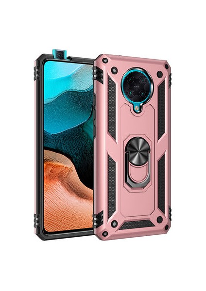 Redmi K30 Pro Çift Katmanlı ve Yüzüklü Tam Koruma Vega Premium Kılıf
