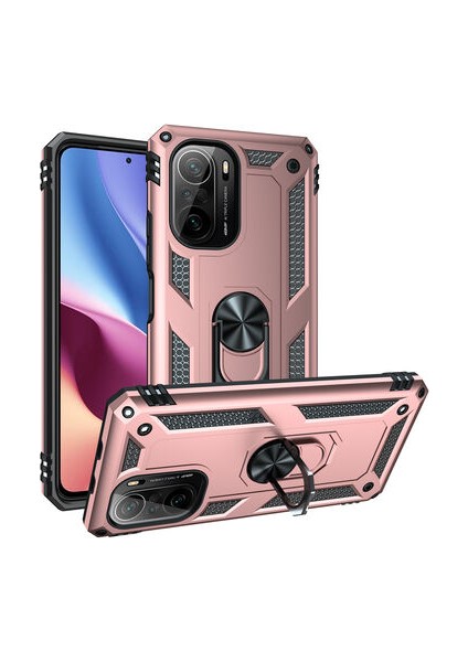 Xiaomi Mi 11İ Çift Katmanlı ve Yüzüklü Tam Koruma Vega Premium Kılıf