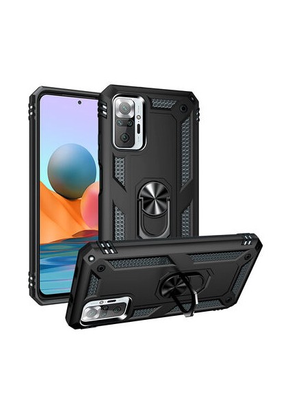 Redmi Note 10 Pro Kılıf Tam Koruma Çift Katmanlı Ibiza Sert Silikon Kapak