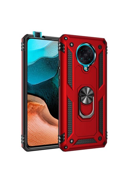 Redmi K30 Pro Çift Katmanlı ve Yüzüklü Tam Koruma Vega Premium Kılıf