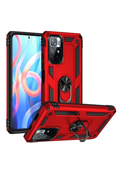 Poco M4 Pro 5G Çift Katmanlı ve Yüzüklü Tam Koruma Vega Premium Kılıf