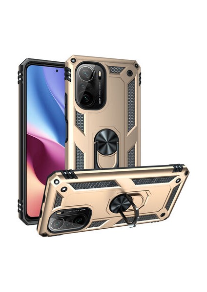 Xiaomi Mi 11İ Çift Katmanlı ve Yüzüklü Tam Koruma Vega Premium Kılıf