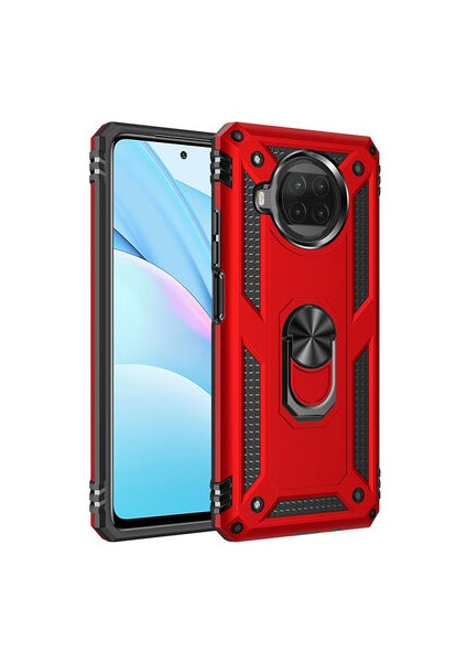 Redmi Note 9 Pro 5G Çift Katmanlı ve Yüzüklü Tam Koruma Vega Premium Kılıf