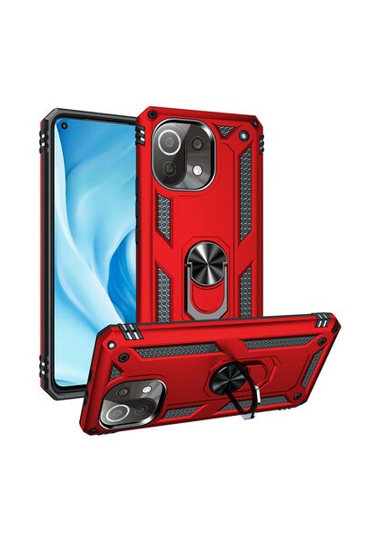 Xiaomi Mi 11 Lite Kılıf Tam Koruma Çift Katmanlı Ibiza Sert Silikon Kapak