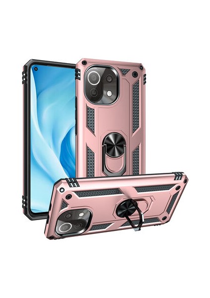 Xiaomi Mi 11 Lite Kılıf Tam Koruma Çift Katmanlı Ibiza Sert Silikon Kapak