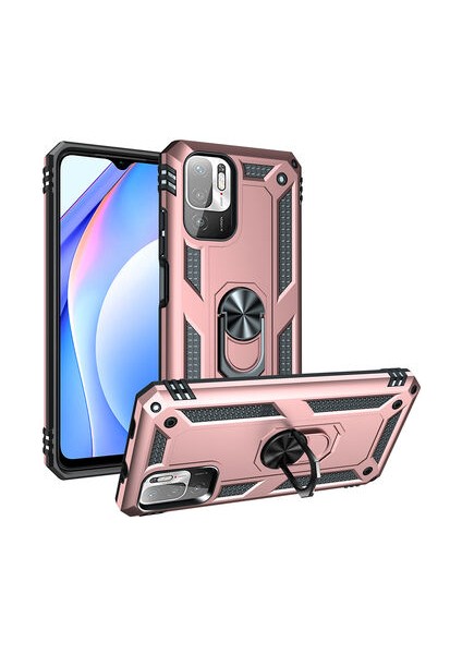 Redmi Note 10 5G Çift Katmanlı ve Yüzüklü Tam Koruma Vega Premium Kılıf