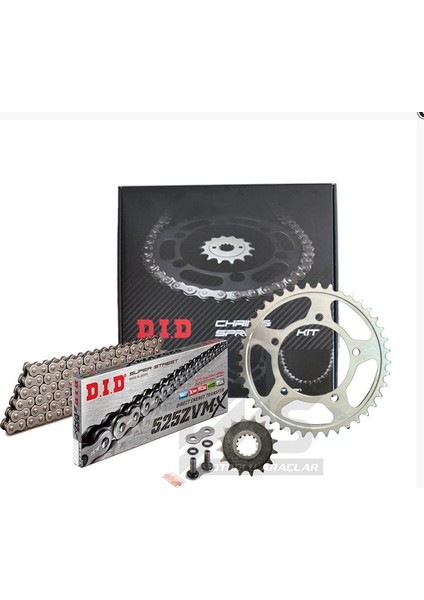 HONDA CBR 650R ZİNCİR DİŞLİ SETİ (2019-2021) ZVMX ZİNCİR (ÇELİK RENK)