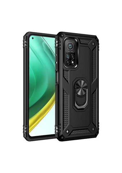 Xiaomi Mi 10T Pro 5G Çift Katmanlı ve Yüzüklü Tam Koruma Vega Premium Kılıf