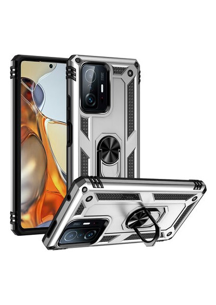 Xiaomi Mi 11T 5g Kılıf Tam Koruma Çift Katmanlı Ibiza Sert Silikon Kapak