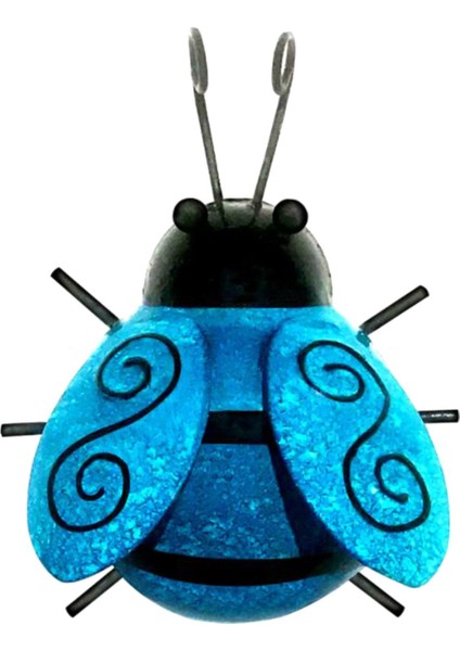 3D Metal Ği Asılı Heykel 11X8.8X5.5 cm Yard Çit Dekor Mavi (Yurt Dışından) modelleri