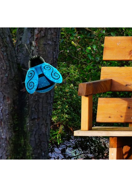 3D Metal Ği Asılı Heykel 11X8.8X5.5 cm Yard Çit Dekor Mavi (Yurt Dışından) fırsatları