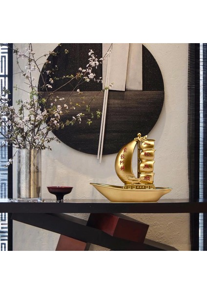 Feng Shui ve Üstü Için Zenginlik Gemisi Merkezi Dekoru (Yurt Dışından) modelleri