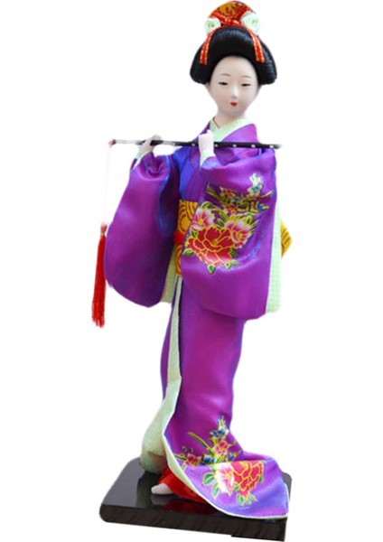 Japon Kimono Geyşa Heykeli Geyşa Süslemesi (Yurt Dışından)