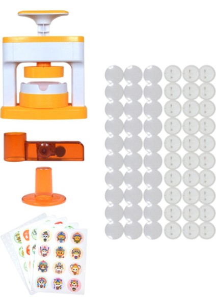 Dıy Pin Düğme Makinesi Broş Pin Yapma Makinesi 55MM Dekor Ekleri Hediye 30 Takım (Yurt Dışından) modelleri