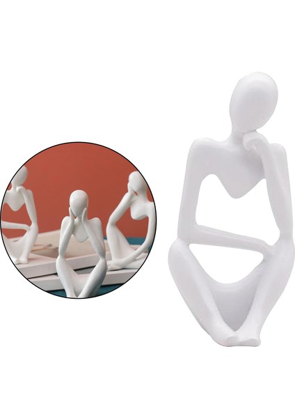 Düşünür Heykel Düşünen Insanlar Heykelcik Dekoratif Heykel + 13X8CM (Yurt Dışından) fiyatları