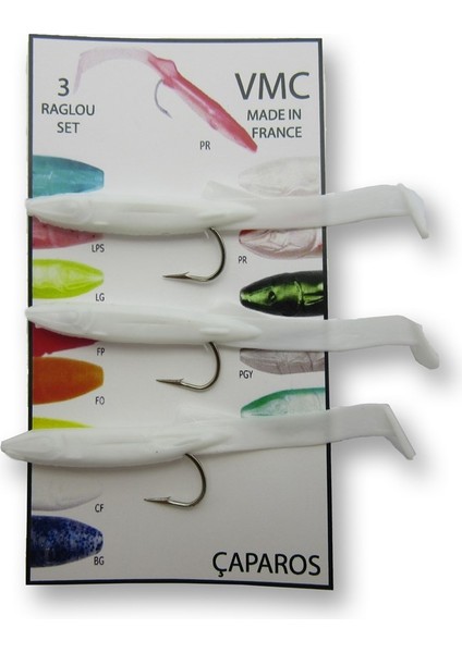 3 Adetli Raglou Set Silikon Yem 6.5 cm